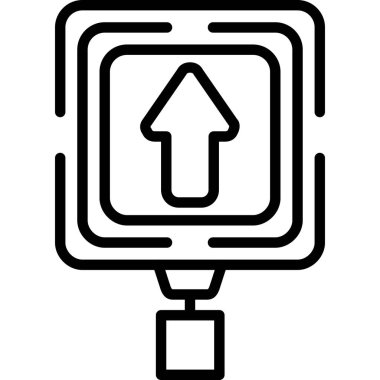 ok yönü ok simgesi ana hat biçiminde