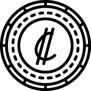 Bozuk para. Web simgesi basit tasarım