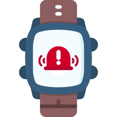 akıllı saat simgesi, basit vektör illüstrasyonu