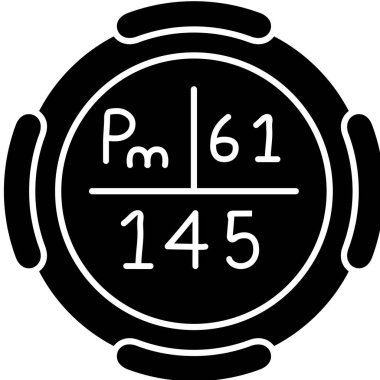 Siyah saatin vektör illüstrasyonu