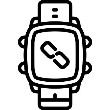 Elektronik saat simgesi. Beyaz arkaplanda izole edilmiş web tasarımı için elektronik saat vektör simgesi