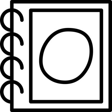 kitap simgesi ve vektör illüstrasyonu beyaz arkaplanda izole edildi