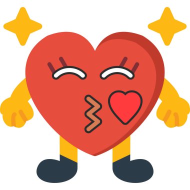 Kırık kalp simgesi düz bir şekilde