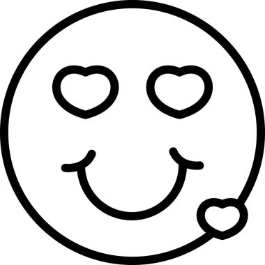 yüz ifadesi emoji simgesi, basit tasarım