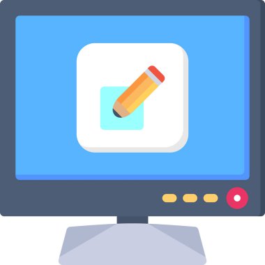 bilgisayar masaüstü vektör simgesi