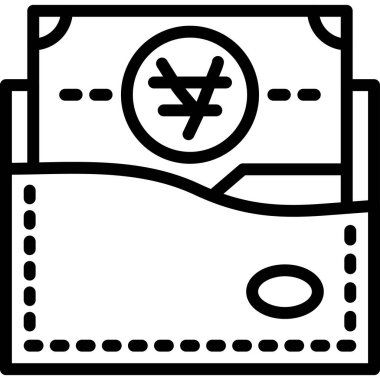 Para için. Web simgesi basit illüstrasyon