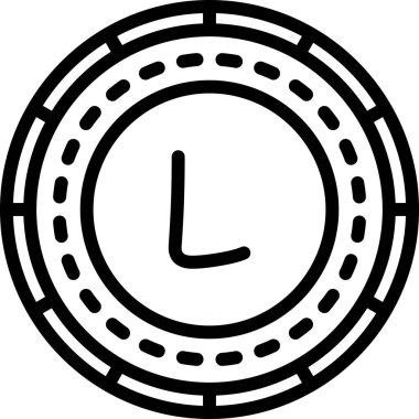 Saat simgesi, vektör illüstrasyonu