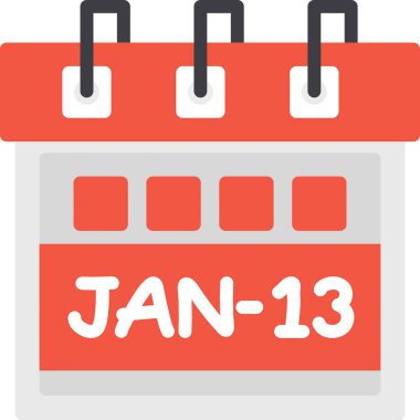 Takvim simgesi tasarımı, vektör illüstrasyonu