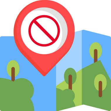 konum pin konumu simgesi doldurulmuş dış hat biçimi