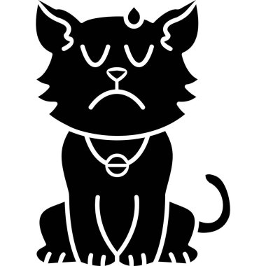 kedi hayvan simgesi katı bir şekilde