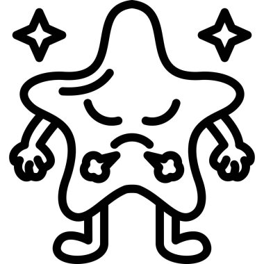 yıldız simgesi vektör illüstrasyonu