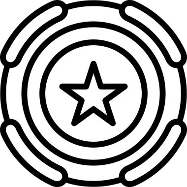 Yıldız. Web simgesi basit illüstrasyon