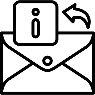 e-posta simgesi ana hat biçiminde