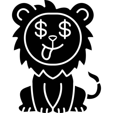 Hayvan Doları simgesi katı biçimde