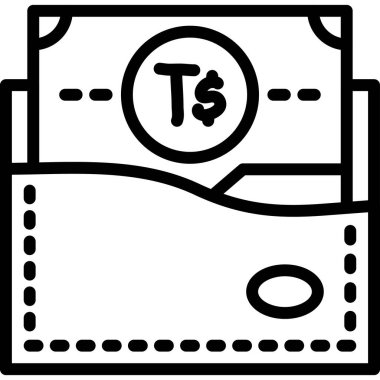 Para için. Web simgesi basit illüstrasyon