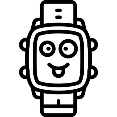 Elektronik aygıtlardaki akıllı saat teknoloji simgesi - aygıtlar kategorisi