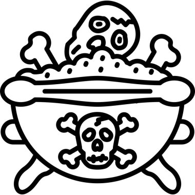 kafatası ve cadılar bayramı sembollü çapraz kemikler