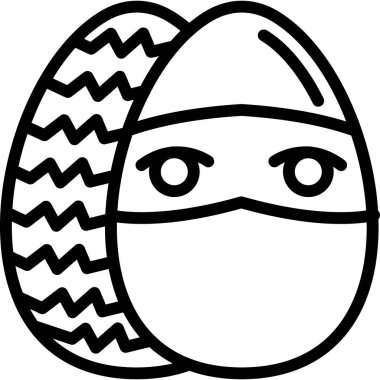 Paskalya yumurtası simgesi, taslak biçimi