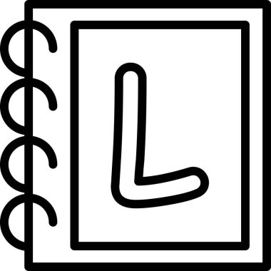 kitap simgesi, vektör illüstrasyonu