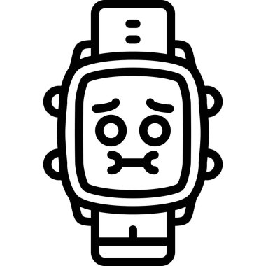 robot. Web simgesi vektör illüstrasyonu