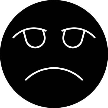 Üzgün ifade simgesi, basit tarzı