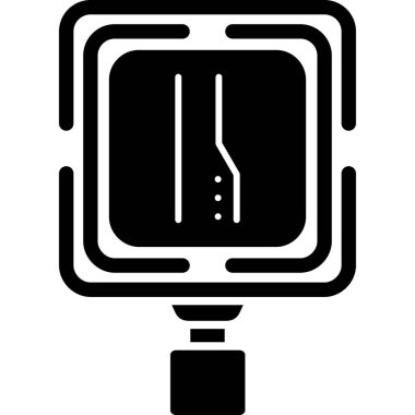 Çizgi film simgesinin vektör çizimi