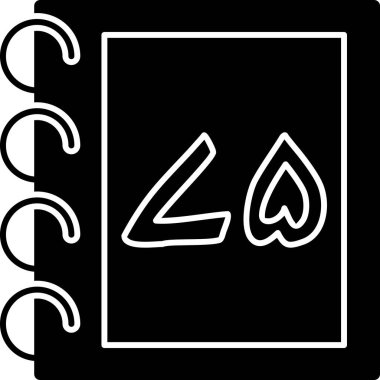 kitap web simgesi, basit vektör illüstrasyonu