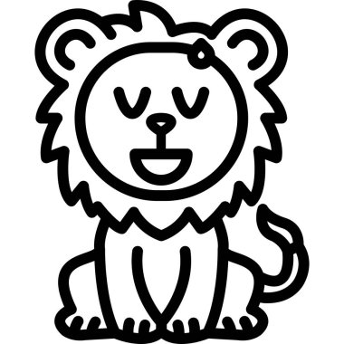 Aslan suratlı aslan simgesi, taslak biçimi