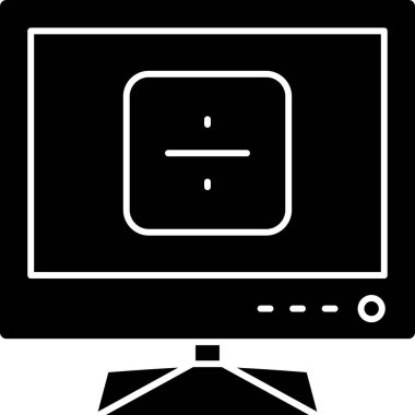 TV simgesi vektör illüstrasyonu