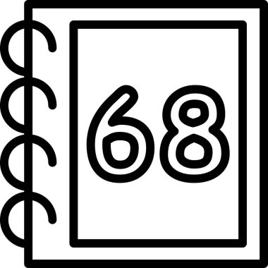 6916 Modern ikon, vektör illüstrasyonu