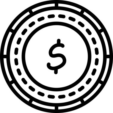 Para için. Web simgesi basit tasarım