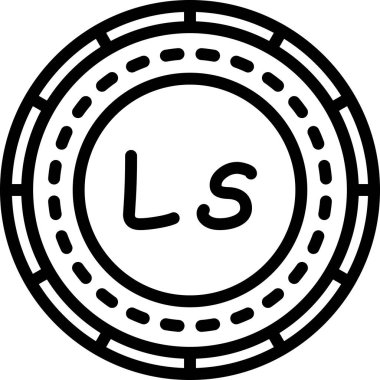 Para simgesi, basit vektör tasarımı