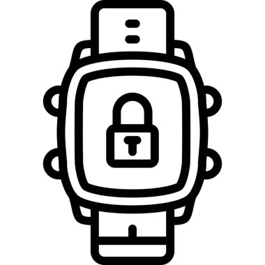 ikon vektör illüstrasyonunu kilitle