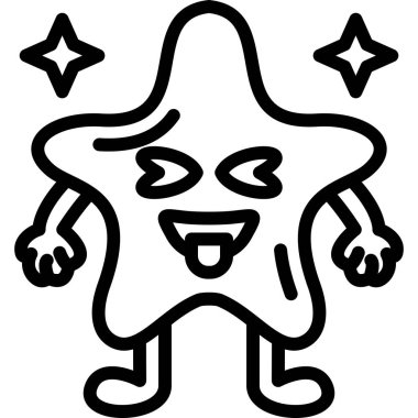 Yıldız. Web simgesi basit illüstrasyon