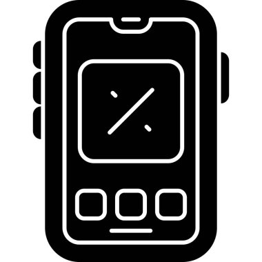 akıllı saat simgesi, basit tasarım vektörü