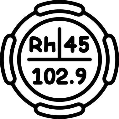 5 metrelik siyah bir kabartma vektör simgesi