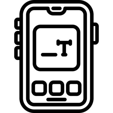 Smartphone Simgesi, vektör illüstrasyonu