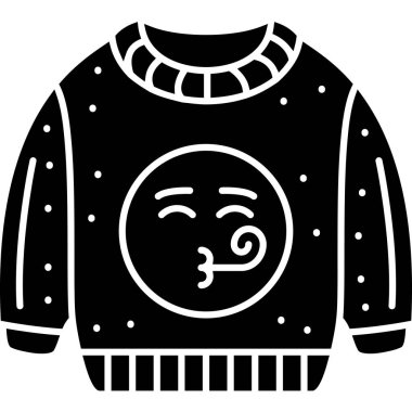 Süveter simgesi, vektör çizimi