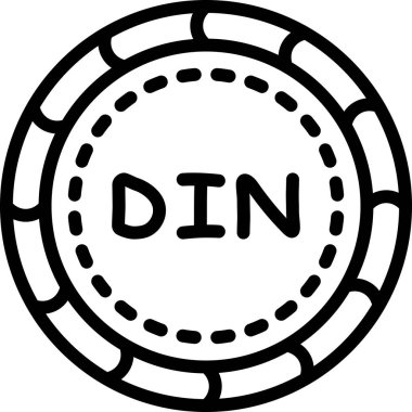 Para simgesinin vektör illüstrasyonu