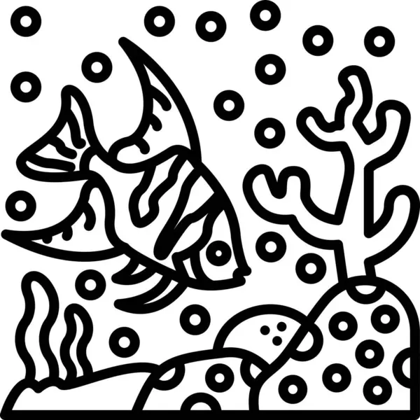 Balık. Web simgesi basit illüstrasyon