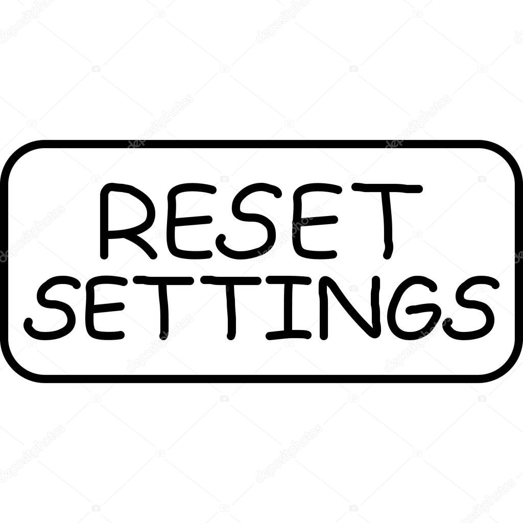 Switch with word button, vector illustration