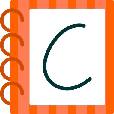 C harfi vektör simgesi