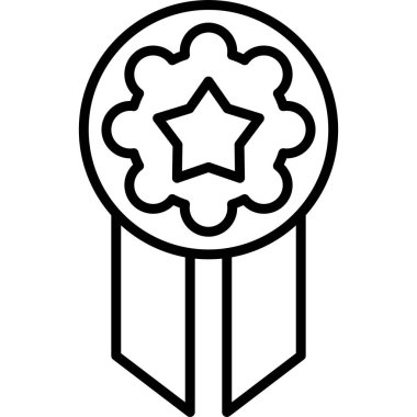 Madalya vektör simgesi modern basit tasarım