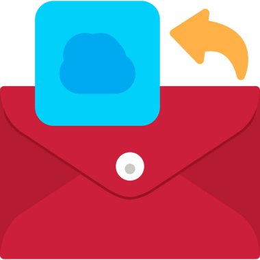 zarf e- posta iletisi simgesi düz biçimli