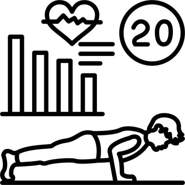 Bir spor simgesinin vektör illüstrasyonu