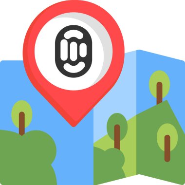 gps harita konumu simgesi - taslak biçimi