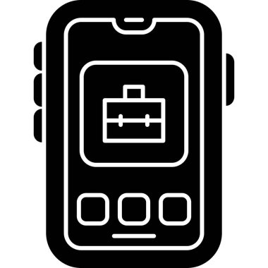 Hareket eden telefon simgesi, anahat stili