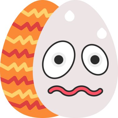 Mutlu bir yumurta suratlı bir paskalya yumurtası