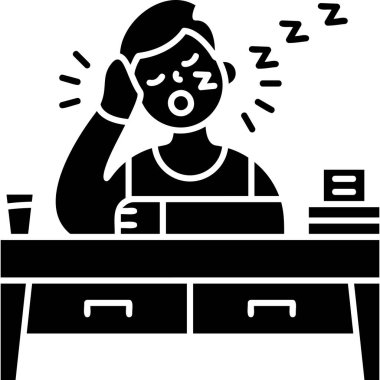 adam baş ağrısı vektör çizim ile