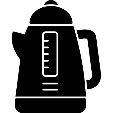 Çaydanlık. Web simgesi basit illüstrasyon